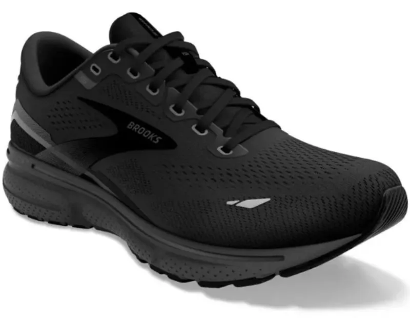 Brooks Women's Ghost 15 Wide - Black/Black/Ebony-2